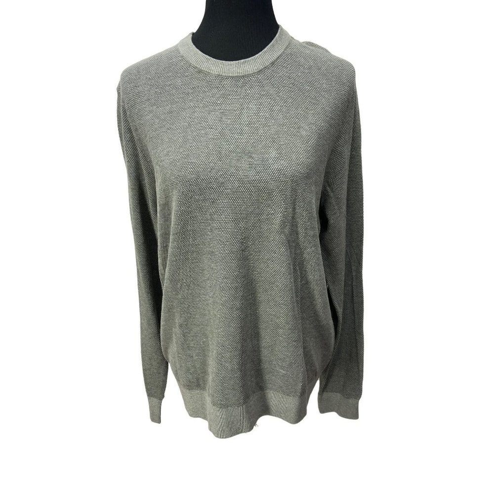 Van Heusen Regular Fit Heather Gray Men’s Medium Long Sleeve Shirt